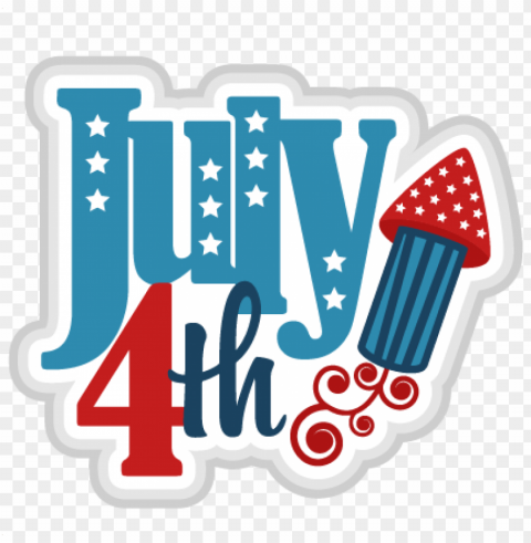 happy fourth of july rocket PNG Image with Clear Background Isolated