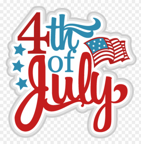 happy fourth of july sticker PNG Image with Clear Isolated Object