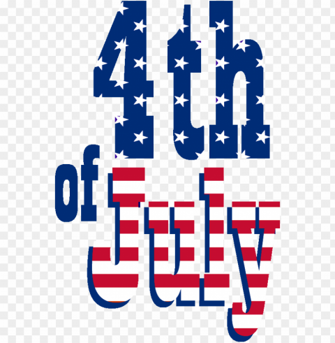 happy fourth of july text PNG Image with Clear Isolation