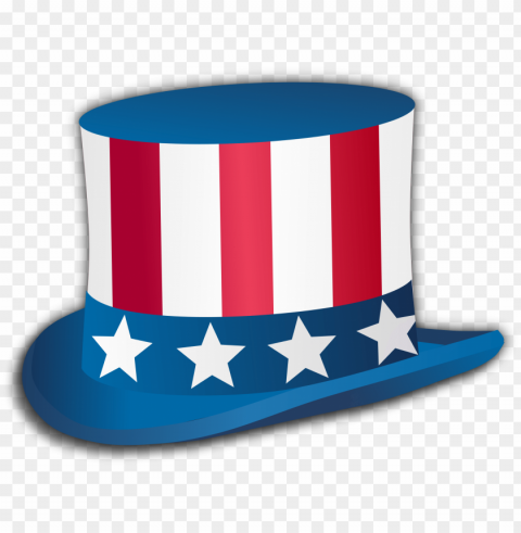 Happy Fourth Of July Top Hat PNG Image With Isolated Artwork