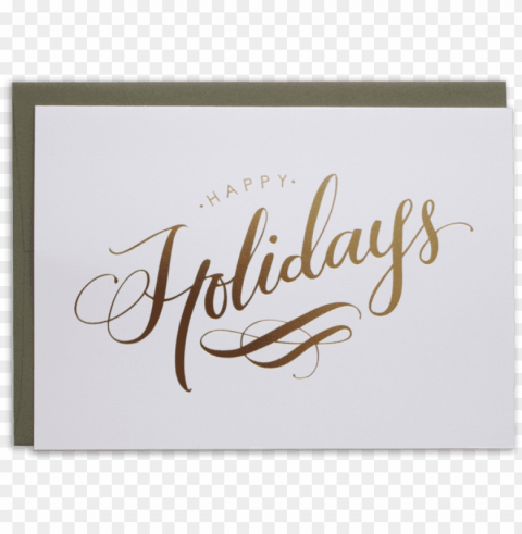 happy holidays cards PNG with Isolated Transparency