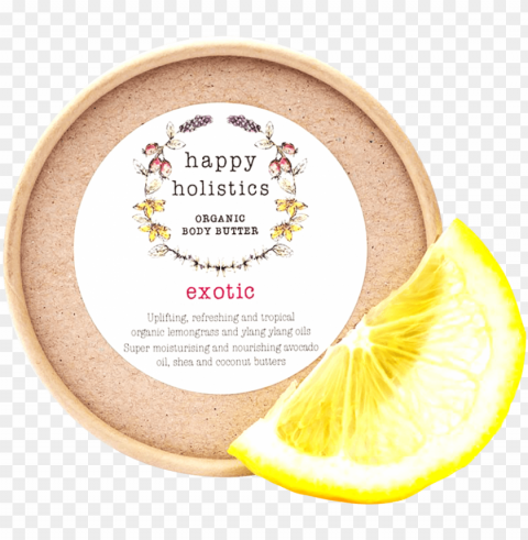 happy holistic exotic body butter Clear background PNG graphics
