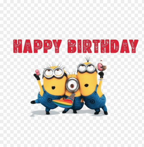 happy minions picture - happy birthday cartoon minions PNG free download transparent background