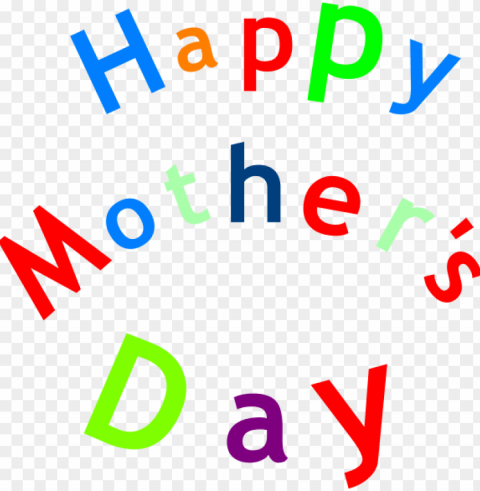 happy mother s day signat clker - happy mothers day Isolated Character in Clear Transparent PNG
