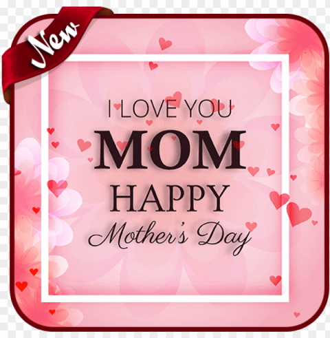 Happy Mothers Day PNG Transparent Graphics Bundle