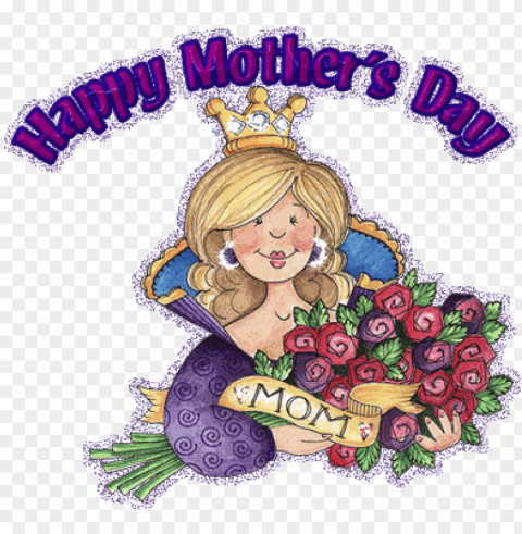 happy mothers day animated gifclipartgreeting card - happy mothers day animayion Isolated Character with Clear Background PNG