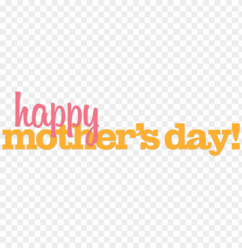 happy mothers day banner Isolated Graphic on Clear Background PNG