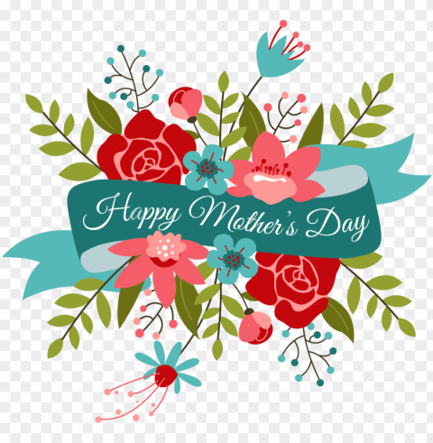 happy mothers day bouquet - happy mothers day flowers PNG Graphic with Transparency Isolation