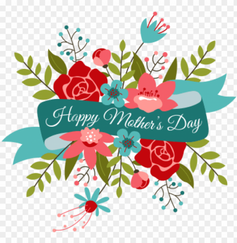 happy mothers day bouquet s - happy mothers day flowers Isolated Character in Transparent PNG