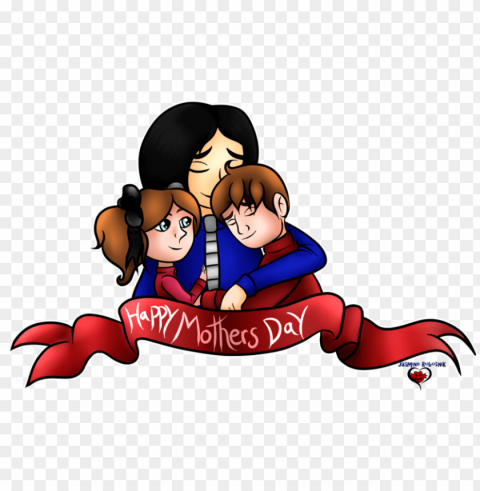 happy mothers day by jasminerobotnik - cartoon PNG images with transparent elements PNG transparent with Clear Background ID 4ea63874