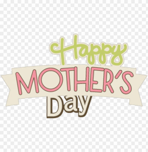 happy mothers day small banner Isolated Graphic on Transparent PNG