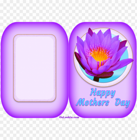 happy mothers day violet lily - water lily PNG file with no watermark