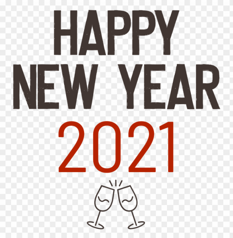 happy new year 2021 champagnes glasses icon Clear Background Isolated PNG Illustration PNG & clipart images ID 917580cd