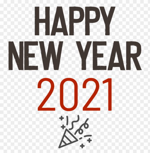 happy new year 2021 party icon Clear background PNG elements PNG & clipart images ID f830ad53