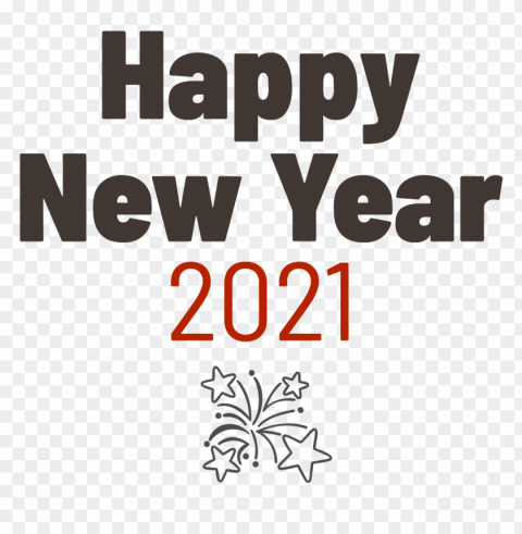 happy new year 2021 super bold fireworks icon Clear background PNG graphics