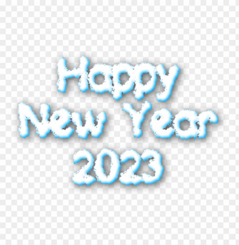 happy new year 2023 cloud 3d PNG for mobile apps