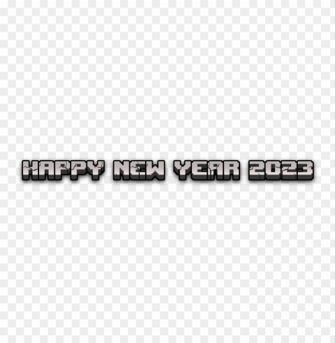 happy new year 2023 minecraft 3d text PNG for Photoshop