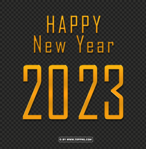 happy new year 2023 free download PNG with Isolated Object and Transparency