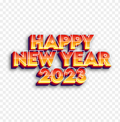 happy new year 2023 red yellow fire effect PNG for social media - Image ID 38ab4f4a