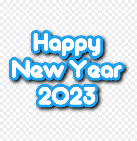 happy new year 2023 twitter font PNG for use