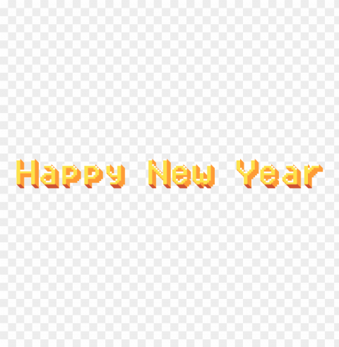 happy new year 8 bit 3d text video game images free PNG Image with Transparent Background Isolation