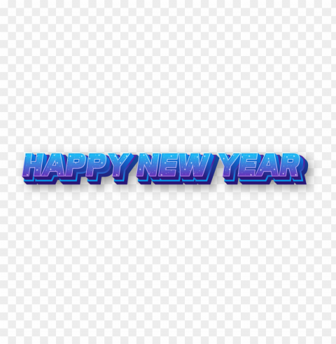 happy new year with 3d text space style PNG Image with Transparent Isolated Graphic Element