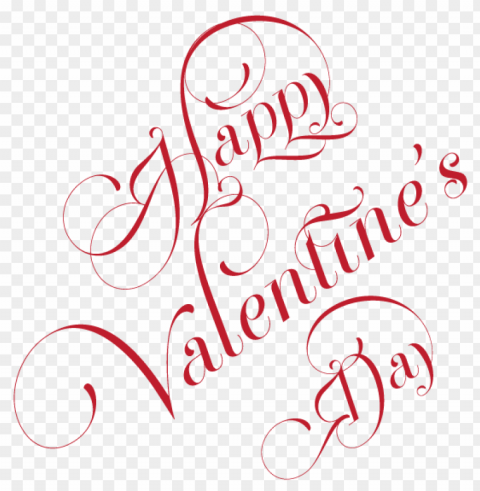 happy valentine's day curly Isolated Artwork on Transparent PNG PNG transparent with Clear Background ID b93e7bf6