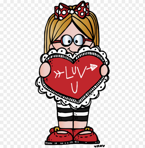 happy valentine's day my friends xox nikki - melonheadz valentines day Clear Background PNG Isolated Graphic Design