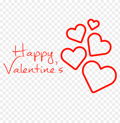 happy valentine's hearts falling Isolated Character in Transparent PNG