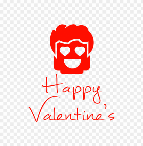 Happy Valentines Love Face Isolated Character On HighResolution PNG