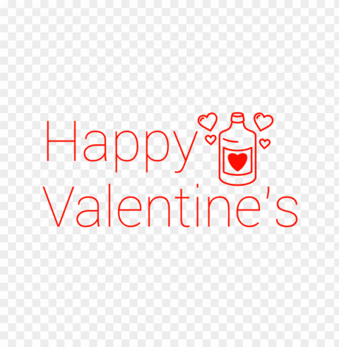 happy valentine's love potion Isolated Character on Transparent Background PNG