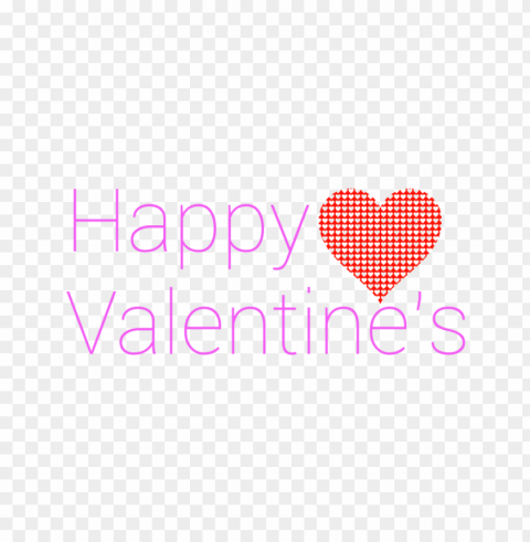 happy valentine's modern purple text Isolated Character with Clear Background PNG