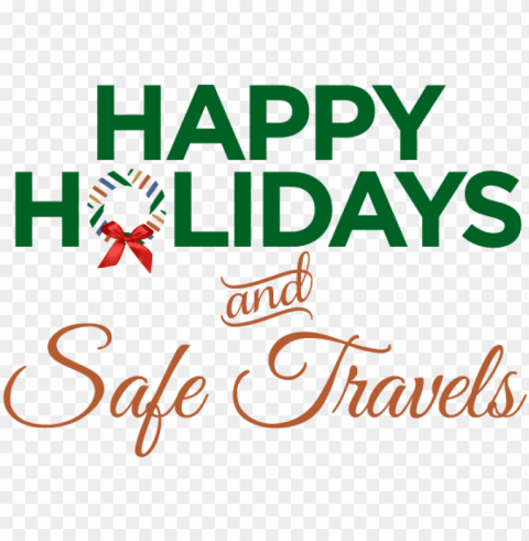 happyholidays - happy holidays and safe journey Clear Background Isolated PNG Illustration