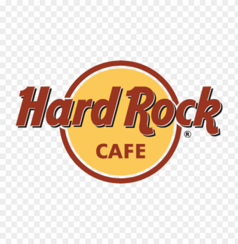 hard rock cafe vector logo Isolated Artwork in HighResolution PNG