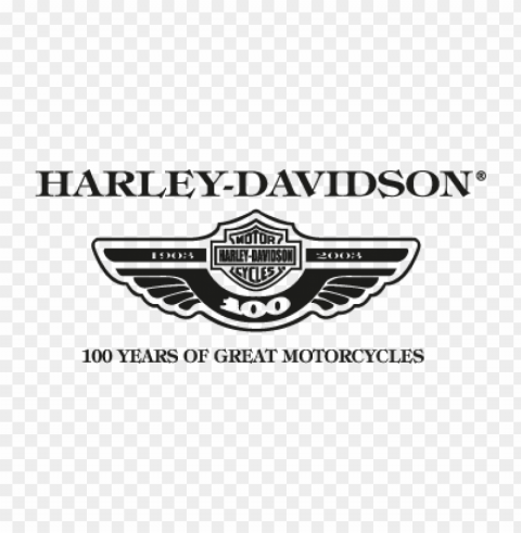 harley davidson 100 years vector logo free PNG design