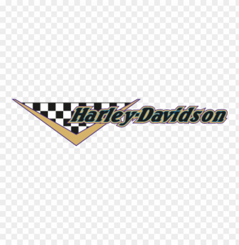 harley davidson auto vector logo Isolated PNG Object with Clear Background