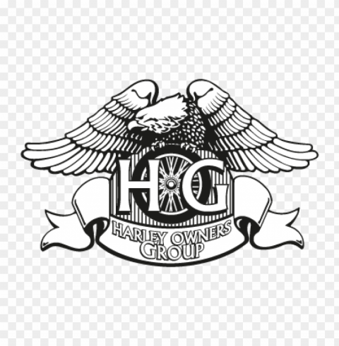 harley owners group vector logo free Isolated Subject in HighResolution PNG