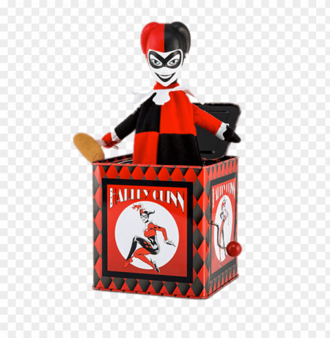 harley quinn jack in the box Isolated Element in Transparent PNG