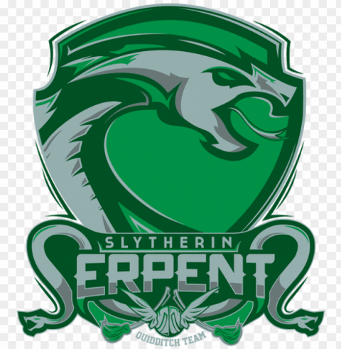 harry potter house quidditch designs - slytherin serpents quidditch team PNG free download transparent background
