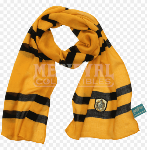 harry potter scarf - harry potter - hufflepuff lightweight scarf Isolated Design Element on PNG
