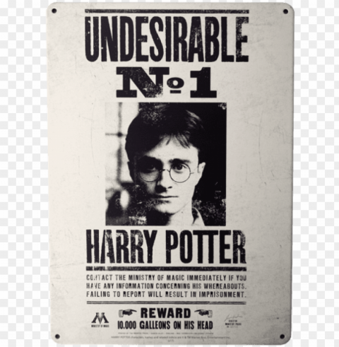 harry potter undesirable no 1 poster Transparent PNG Isolated Graphic Element