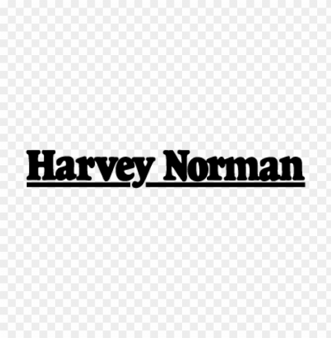 harvey norman black vector logo Isolated Graphic on Clear PNG