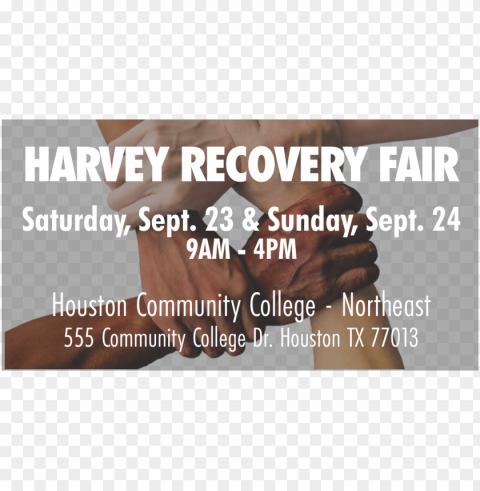 harvey recovery fair - poster High-quality PNG images with transparency