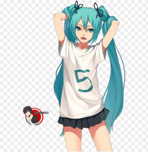 hatsune miku HighQuality PNG with Transparent Isolation