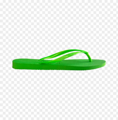 havaianas neon green slim flip flops PNG for design