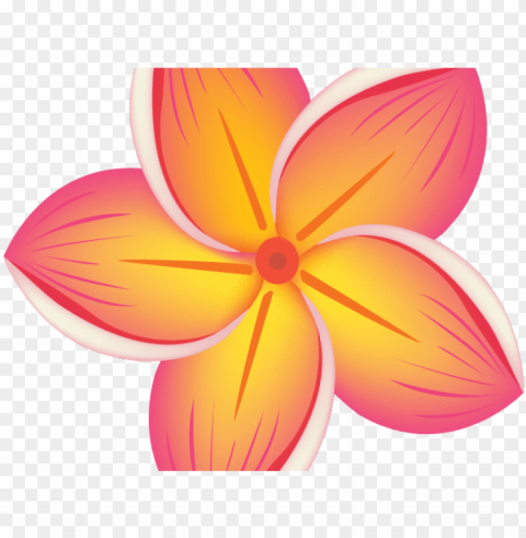 hawaiian flower clipart - beautiful cartoon flower PNG transparent icons for web design