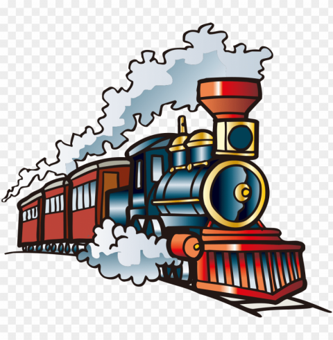 hay springs high school - steam engine train cartoo Clear pics PNG