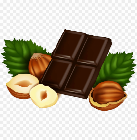 hazelnut clipart - chocolate nuts clip art Isolated Graphic with Clear Background PNG