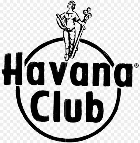 hc single colour logo - havana club logo Isolated Graphic with Clear Background PNG