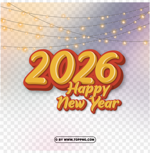 hd 2026 happy new year with liting PNG images with transparent canvas comprehensive compilation